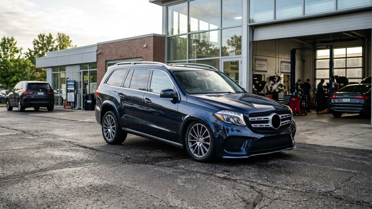 Ошибка пневмоподвески Mercedes GL: молчит компрессор Airmatic и падает морда