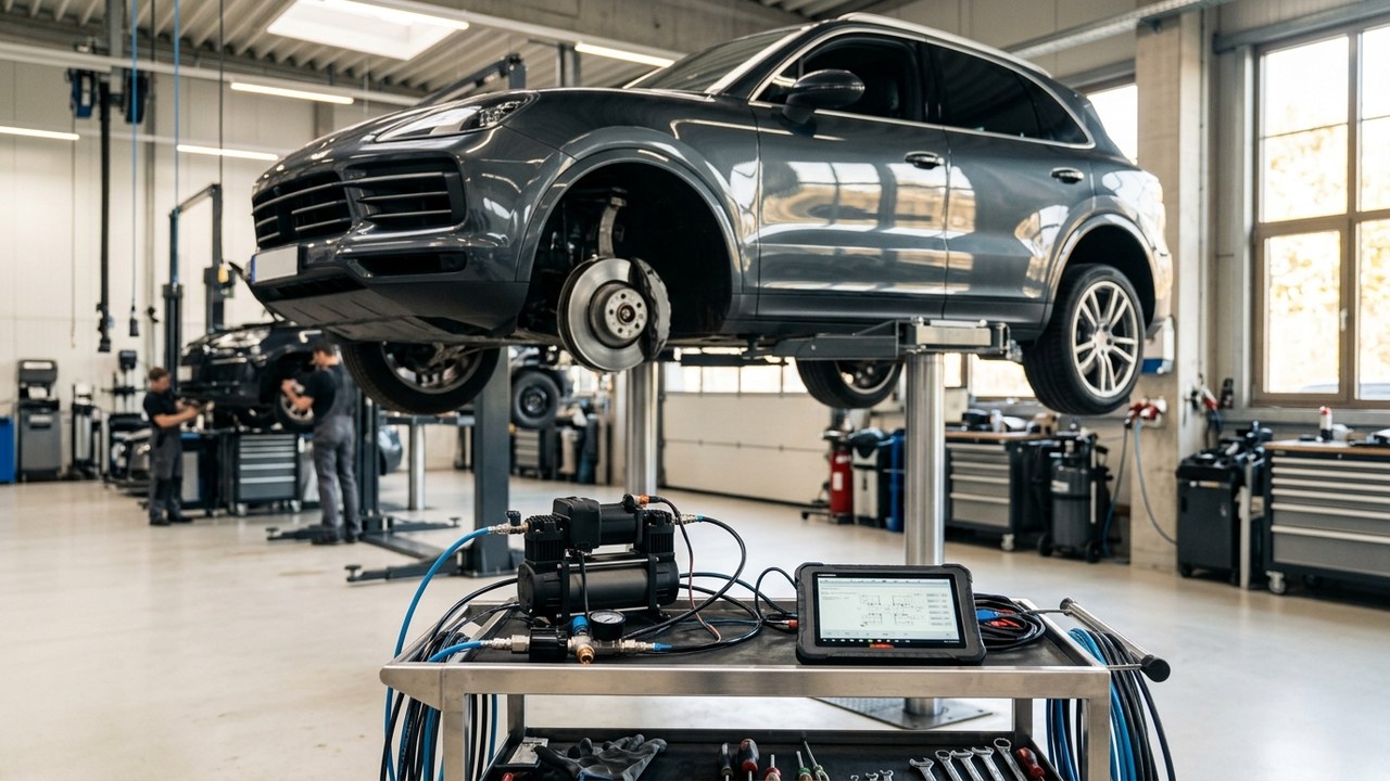 Диагностика пневмоподвески VAG Touareg Q7 Cayenne и ошибки 02645 01397